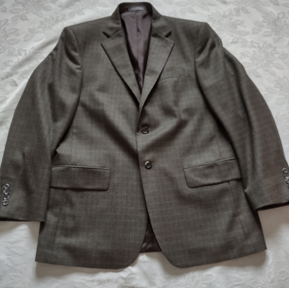 Oscar De La Renta wool luxury plaid jacket blazer vintage